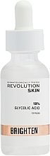 Fragrances, Perfumes, Cosmetics Moisturizing Face Serum with 10% Glycolic Acid - Revolution Skincare 10% Glycolic Acid Brighten Serum