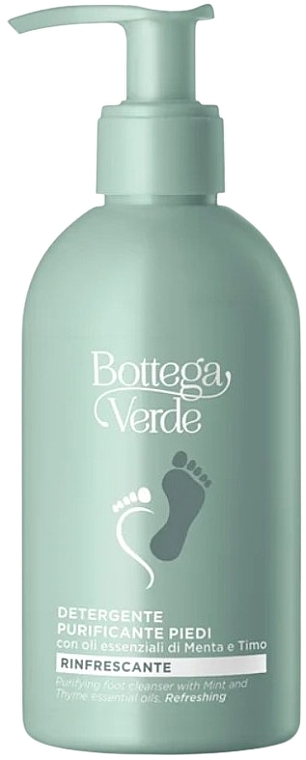 Foot Wash with Peppermint and Thyme Essential Oils - Bottega Verde Purifying Foot Cleanser with Mint and Thyme Essential Oils — photo N1