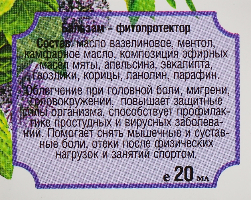 Phyto Protector Balm "Eucamint" - Dr.Pirogov — photo N3