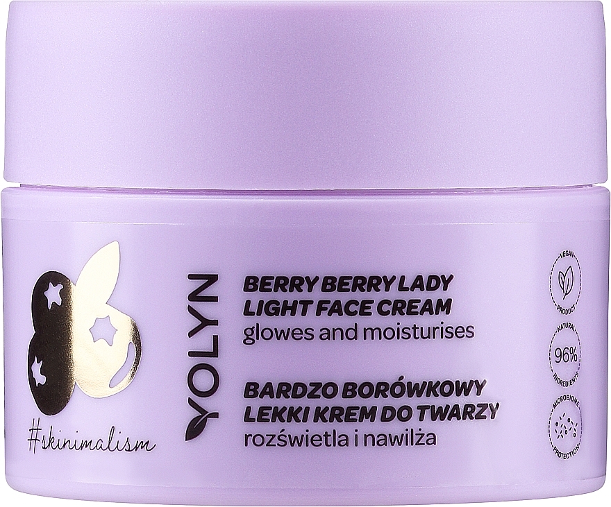 Brightening Blueberry Face Cream - Yolyn Berry Berry Lady Light Face Cream — photo N1