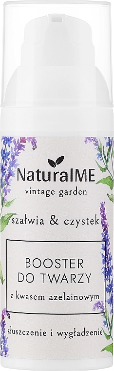 アゼログリシン配合フェイシャルブースター「セージ＆シスタス」 - NaturalME Vintage Garden Sage & Cistus Exfoliation & Smoothing Booster With Azeloglycine — photo N1