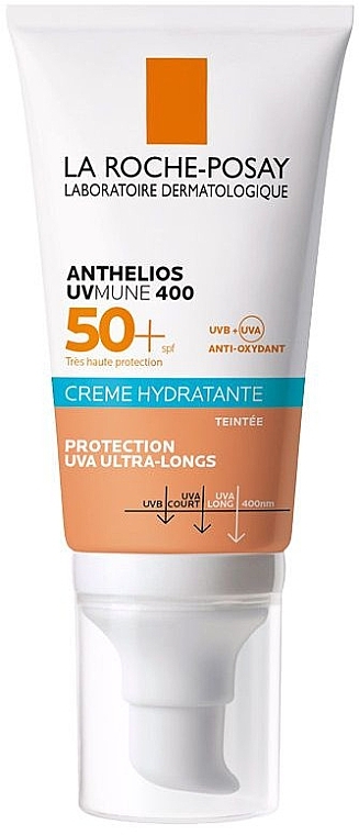 Hydrating Sunscreen Tinted Cream - La Roche-Posay Anthelios Anthelios UVmune 400 SPF50+ Hydrating Cream Tinted — photo N1