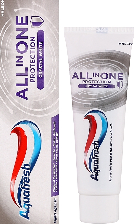 Toothpaste - Aquafresh All In One Crystal White — photo N2