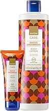 Fragrances, Perfumes, Cosmetics Gingerbread Set - Avon Care Festive Gingerbread (h/cr/75ml + b/lot/400ml)