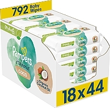 Fragrances, Perfumes, Cosmetics Baby Wet Wipes, 18x44 pcs - Pampers Harmonie Coco Baby Wipes