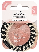 Hair Tie Set, 3 pcs. - Invisibobble Twistar Classical Braids — photo N1