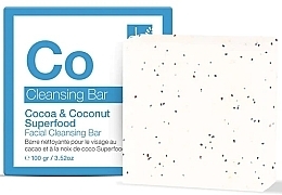 Cleansing Face Soap - Dr Botanicals Cocoa & Coconut Superfood Facial Cleansing Bar — photo N1
