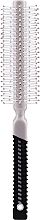 Round Hair Brush "Curler Brush 13/38", 9017, beige & black - Donegal — photo N1