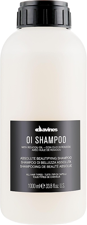 Softening Hair Shampoo - Davines Oi Absolute Beautifying Shampoo With Roucou Oil — photo N3