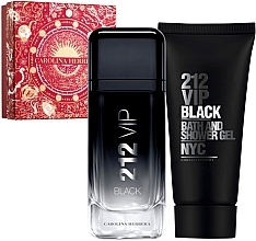 Carolina Herrera 212 VIP Black	 - Set (edp/100ml+sh/gel/100ml) — photo N1