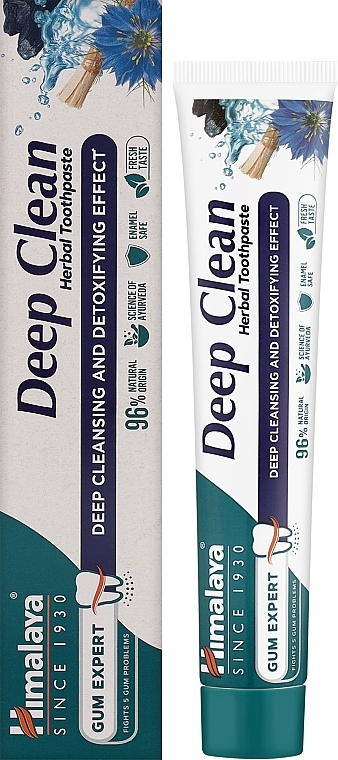 Deep Cleansing Herbal Toothpaste with Activated Carbon - Himalaya Gum Expert Deep Clean Herbal Toothpaste — photo N3