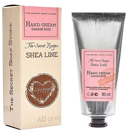 Damask Rose Hand Cream - Soap & Friends Shea Line Hand Cream Damask Rose — photo N1