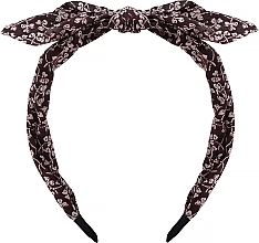 Fragrances, Perfumes, Cosmetics Headband, FA-5613, burgundy with white pattern - Donegal