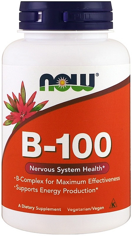 Vitamin B-100 - Now Foods Vitamin B-100 Veg Capsules — photo N2
