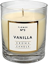 Fragrances, Perfumes, Cosmetics Decorative Candle in Glass, 8x9.5cm - Artman Classic Vanilla