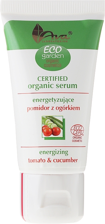 Tomato and Cucumber Serum 35+ - Ava Laboratorium Eco Garden Certified Organic Serum Tomato & Cucumber — photo N2