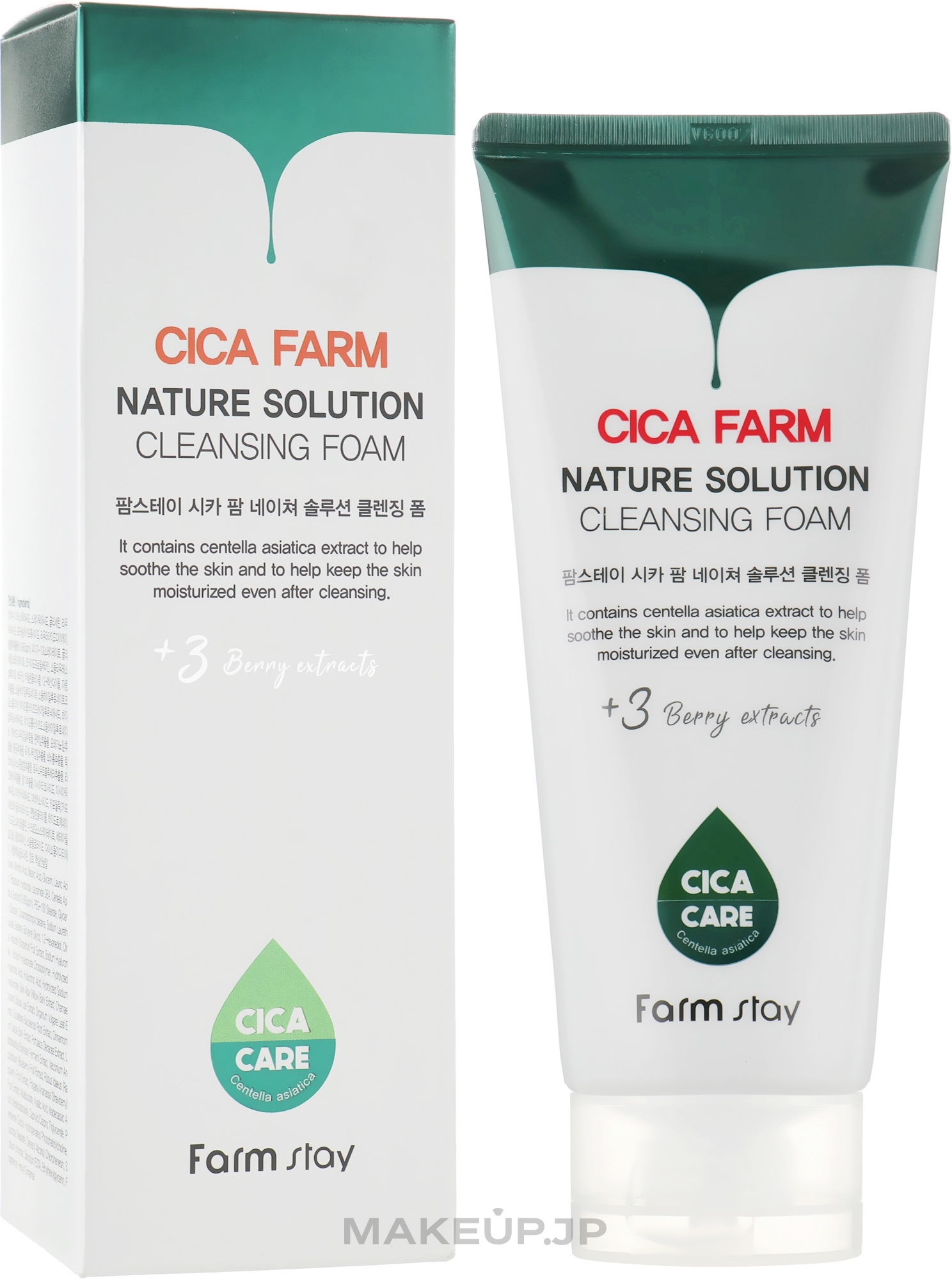 Centella Asiatica Cleansing Foam - FarmStay Cica Farm Nature Solution Cleansing Foam — photo 180 ml