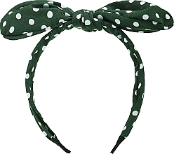 Fragrances, Perfumes, Cosmetics Hair Hoop, FA-5613, green polka dot - Donegal