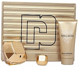 Fragrances, Perfumes, Cosmetics Paco Rabanne Lady Million - Set (edp/80ml + edp/5ml + b/lot/100ml)