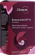 Day Cream for Face - _Element Snail Slime Filtrate Day Cream SPF 15 — photo N1