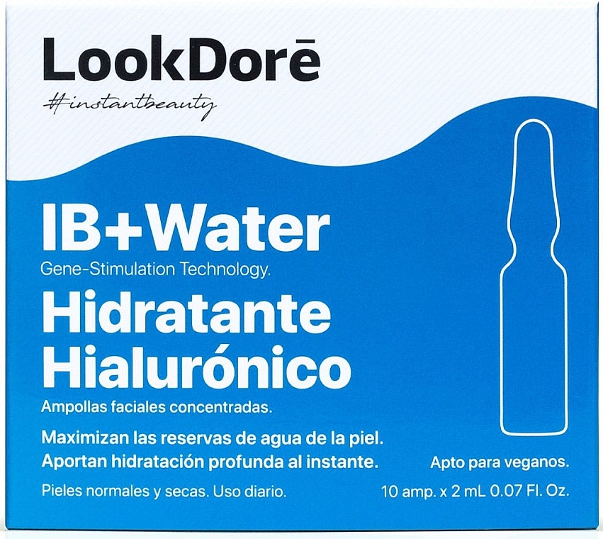 Concentrated Ampoule Serum - LookDore IB+Water Moisturizing Hyaluronic Ampoules — photo N1