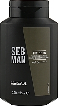 Volume Shampoo for Thin Hair - Sebastian Professional Seb Man The Boss Thickening Shampoo — photo N9