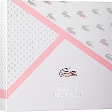 Fragrances, Perfumes, Cosmetics Lacoste Eau de Lacoste L.12.12 Pour Elle Sparkling - Set (edt/90/ml + sh/gel/150/ml)