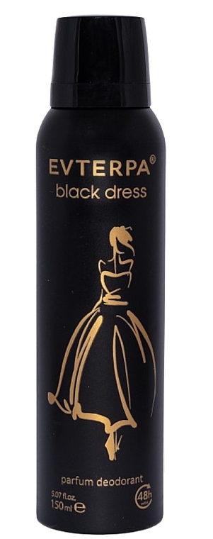 Deodorant - Evterpa Black Dress Parfum Deodorant — photo N1