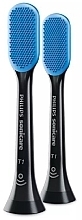 Fragrances, Perfumes, Cosmetics Tongue Cleansing Toothbrush Heads - Philips Sonicare HX8072/11 TongueCare+ Black