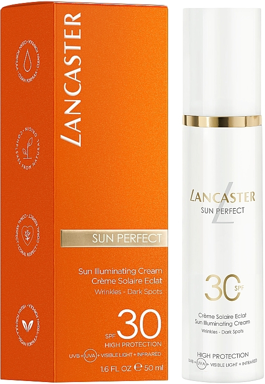 Face Sun Cream - Lancaster Sun Perfect Sun Illuminating Cream SPF 30 — photo N22