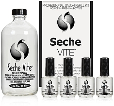 Set - Seche Vite Professional Salon Refill Kit (top coat/480ml + top coat/4x14ml) — photo N1