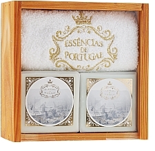 Set - Essencias De Portugal Senses Wooden Box (soap/2x200g + towel) — photo N1