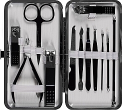 Manicure Set, 12 items, 79641, in black case - Top Choice — photo N3