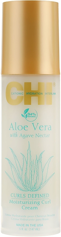 Moisturizing Aloe Vera Curly Hair Cream - CHI Aloe Vera Moisturizing Curl Cream — photo N1