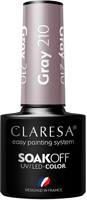 Gel Polish - Claresa Grey SoakOff UV/LED Color — photo N3