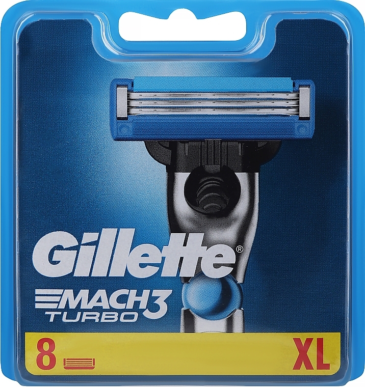 Razor Refills, 8 pcs. - Gillette Mach3 Turbo — photo N1