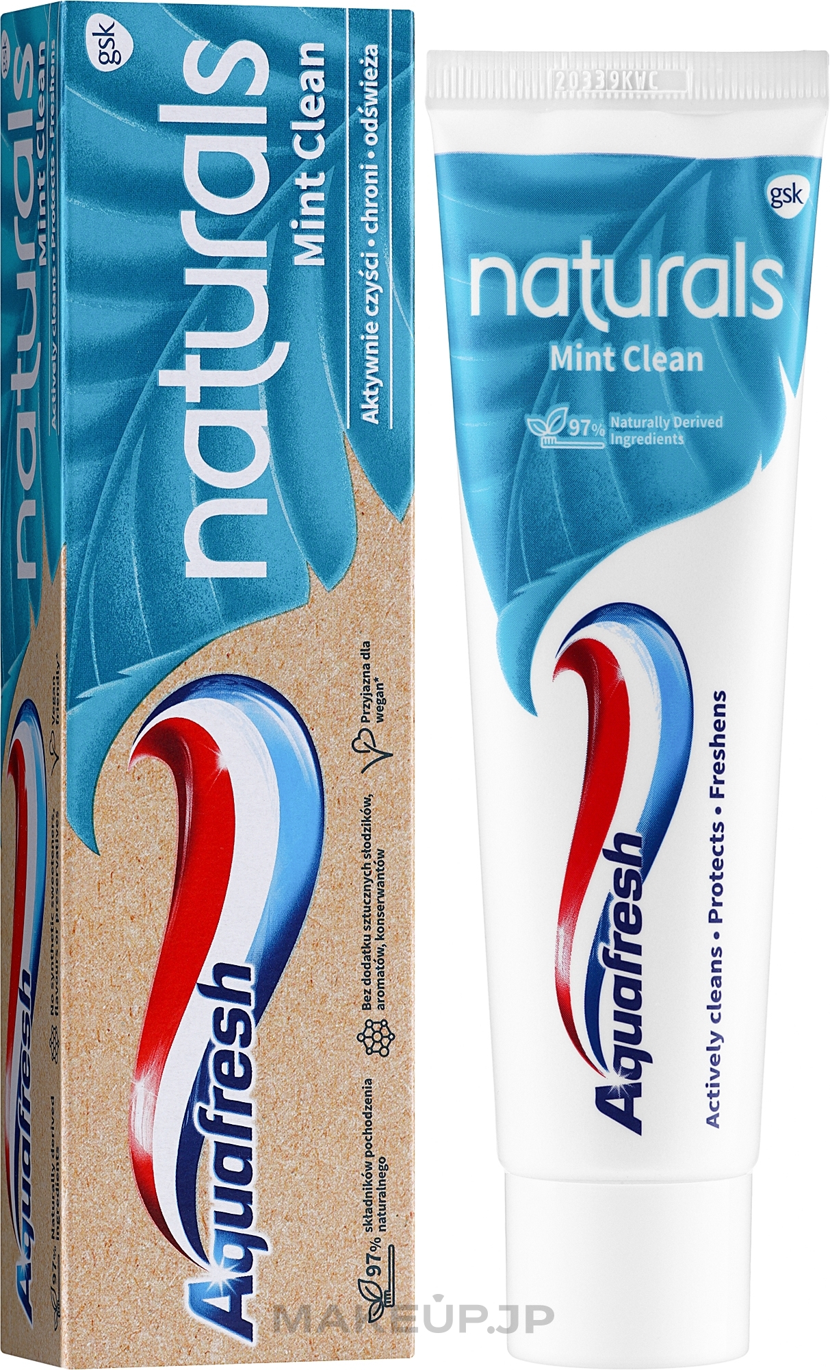 Mint Toothpaste - Aquafresh Naturals Mint Clean — photo 75 ml