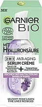 Anti-Aging Face Cream-Serum with Hyaluronic Acid - Garnier Bio 2in1 Anti-Age Serum Cream With Hyaluronic Acid — photo N4