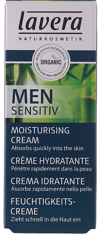 Moisturizing Face Cream - Lavera Men Sensitiv Moisturising Cream — photo N4