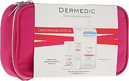 Fragrances, Perfumes, Cosmetics Set - Dermedic Angio (cr/40ml + cr/55ml + micel/water/500ml + bag)