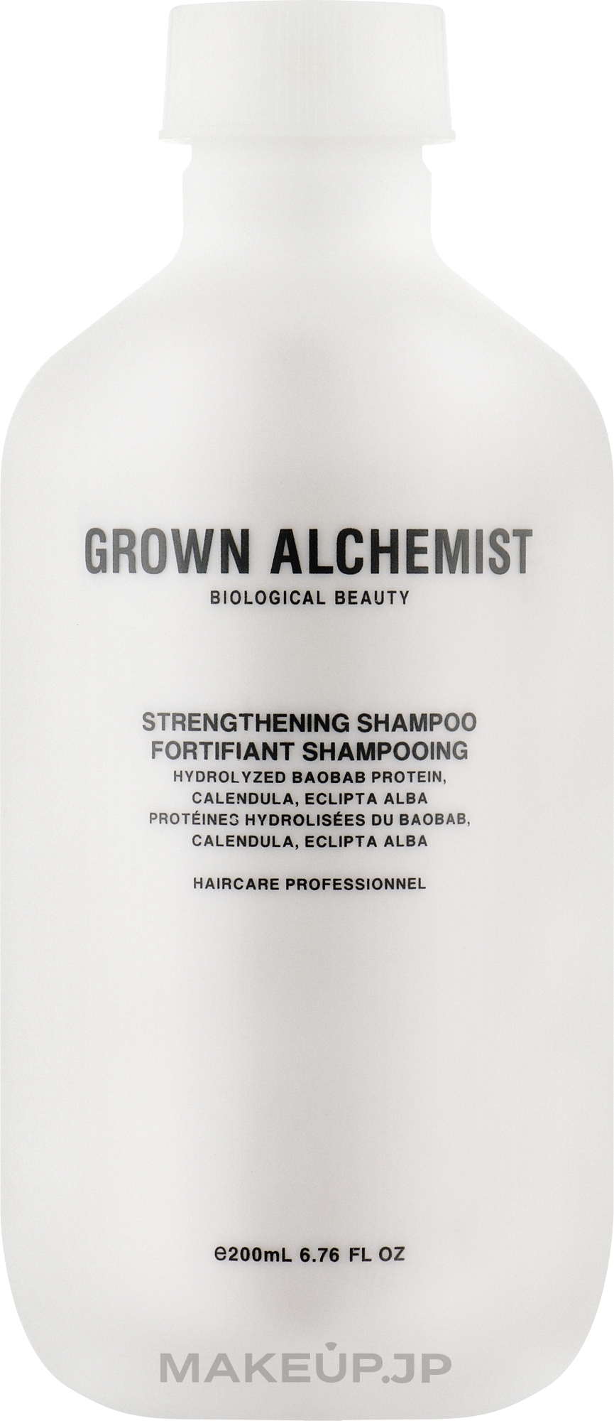 Strengthening Shampoo - Grown Alchemist Strengthening Shampoo 0.2 Hydrolyzed Bao-Bab Protein & Calendula & Eclipta Alba — photo 200 ml