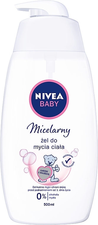 Kids Micellar Shower Gel - Nivea Baby Micellar Body Wash Gel — photo N1