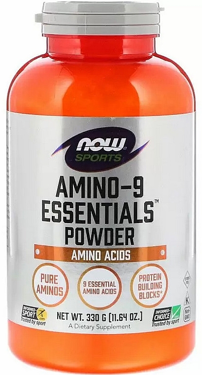 Sport Amino Acid Dietary Supplement, powder - Now Foods Amino-9 Essentials Sports — photo N1