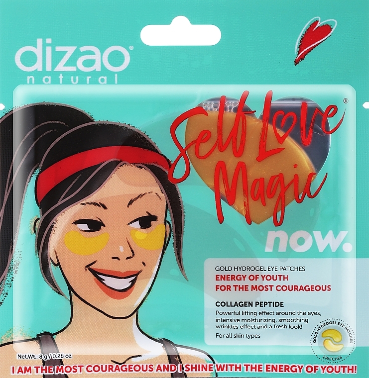 Hydrogel Eye Patches with Collagen & Peptides - Dizao Self Love Magic — photo N1