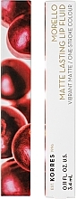 Matte Lip Fluid - Korres Morello Matte Lasting Lip Fluid — photo N4