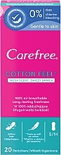 Fragrances, Perfumes, Cosmetics Scented Daily Sanitary Pads, 20 pcs - Carefree Cotton Fresh Scent