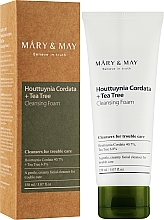 Face Cleansing Foam for Problem Skin - Mary & May Houttuynia Cordata+Tea Tree Cleansing Foam — photo N2