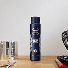 Deodorant - Nivea Men Protect And Care Spray Antiperspirant Deodorant — photo N2