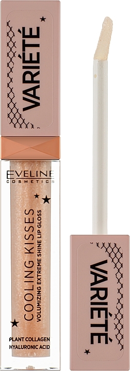 Lip Gloss with Cooling Effect - Eveline Cosmetics Variete Cooling Kisses  — photo N4