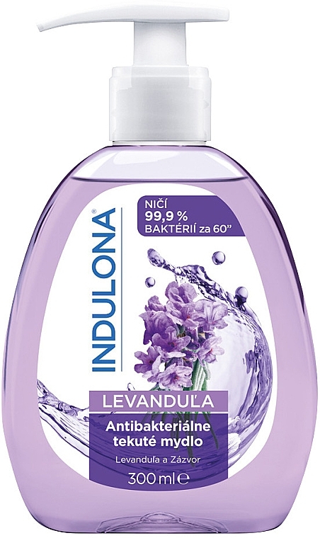 Antibacterial Liquid Soap "Lavender" - Indulona Lavender Antibacterial Liquid Soap — photo N1